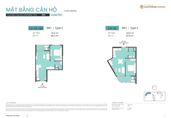 Căn hộ 1 phòng ngủ + Tòa L1 Masteri Grand Coast can-1pn+-toa-l1-masteri-grand-coast-1