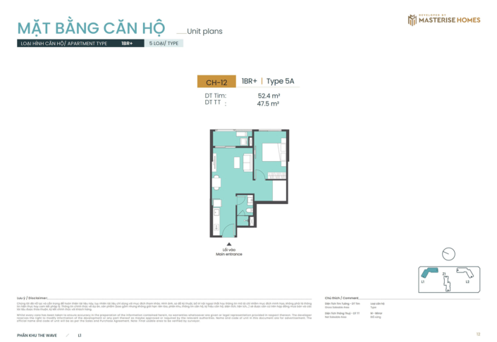 Căn hộ 1 phòng ngủ + Tòa L1 Masteri Grand Coast can-1pn+-toa-l1-masteri-grand-coast-2