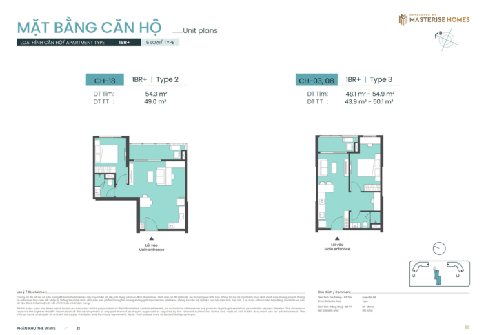 Căn hộ 1 phòng ngủ + Tòa Z1 Masteri Grand Coast can-1pn+-toa-z1-masteri-grand-coast
