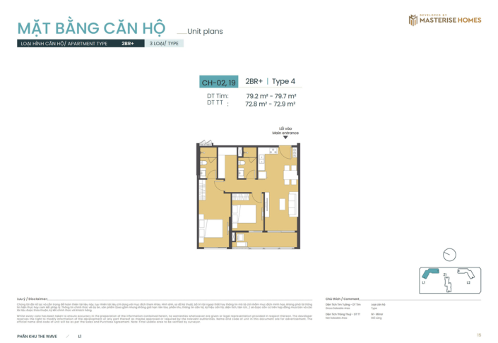 Căn hộ 2 phòng ngủ + Tòa L1 Masteri Grand Coast can-2pn+-toa-l1-masteri-grand-coast-1