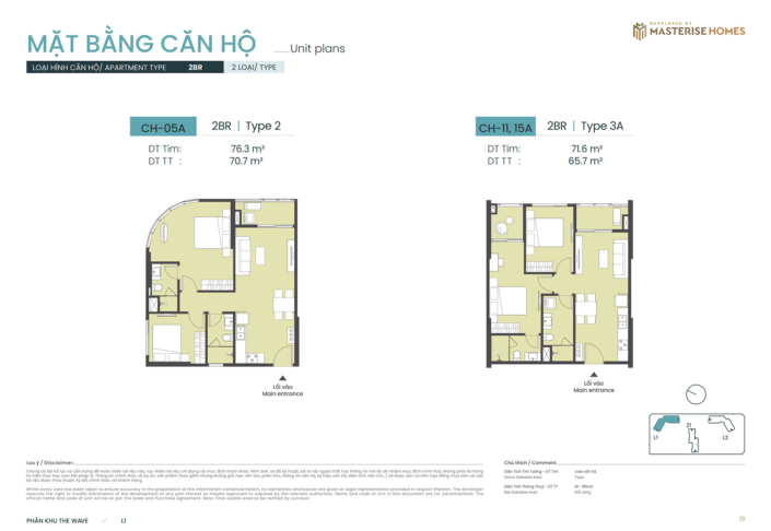 Căn hộ 2 phòng ngủ Tòa L1 Masteri Grand Coast can-2pn-toa-l1-masteri-grand-coast