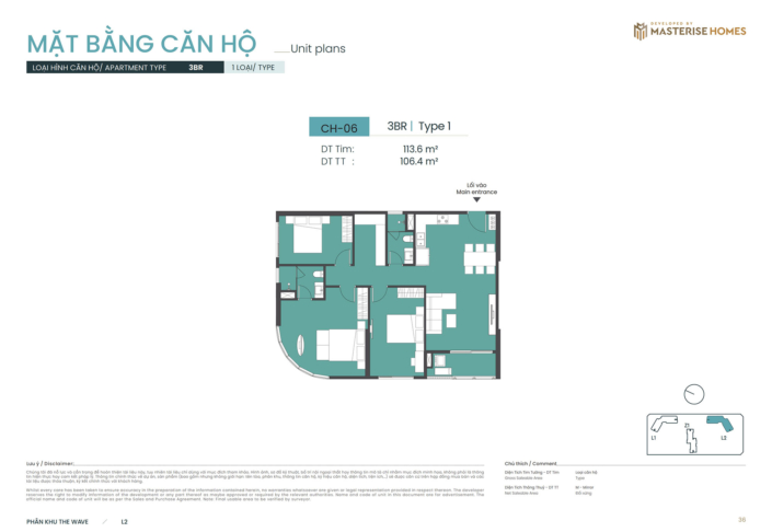 Căn hộ 3 phòng ngủ Tòa L2 Masteri Grand Coast can-3pn-toa-l2-masteri-grand-coast