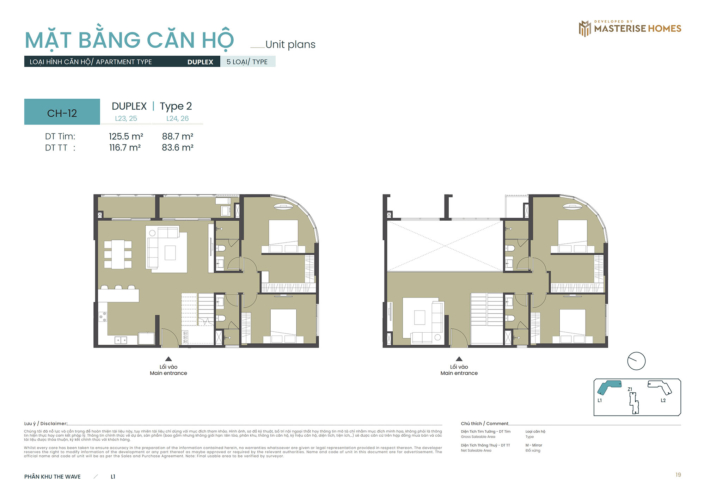 Căn hộ Duplex mẫu 2 Tòa L1 Masteri Grand Coast can-duplex-toa-l1-masteri-grand-coast-2