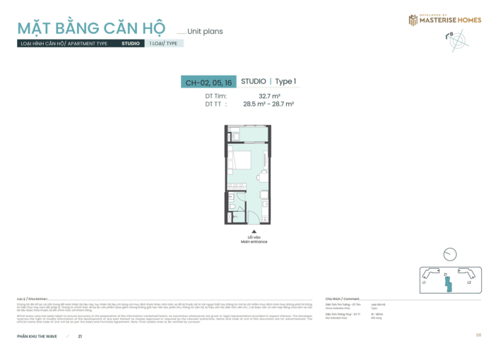 Căn hộ Studio Tòa Z1 Masteri Grand Coast can-studio-toa-z1-masteri-grand-coast